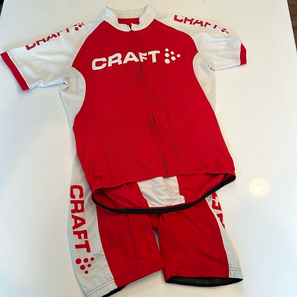 Craft Men’s Cycling Jersey and Bib Shorts